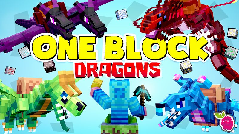 One Block Dragons on the Minecraft Marketplace by Razzleberries