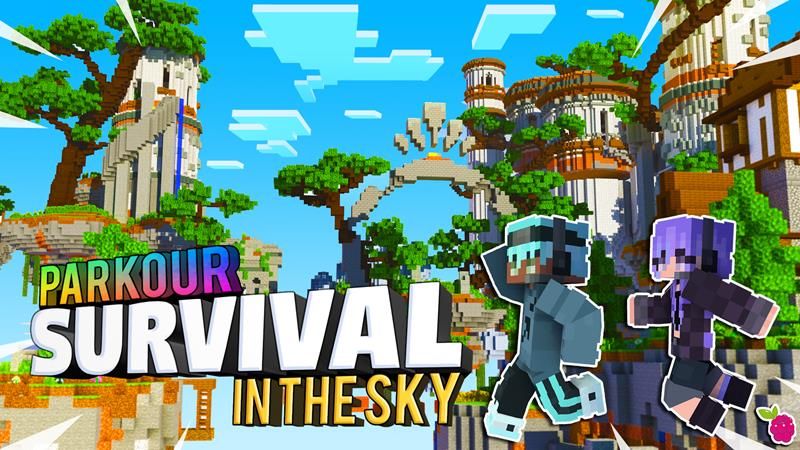 Parkour Survival in the Sky on the Minecraft Marketplace by Razzleberries