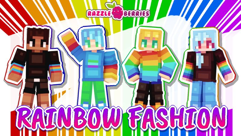 Rainbow Fashion on the Minecraft Marketplace by Razzleberries