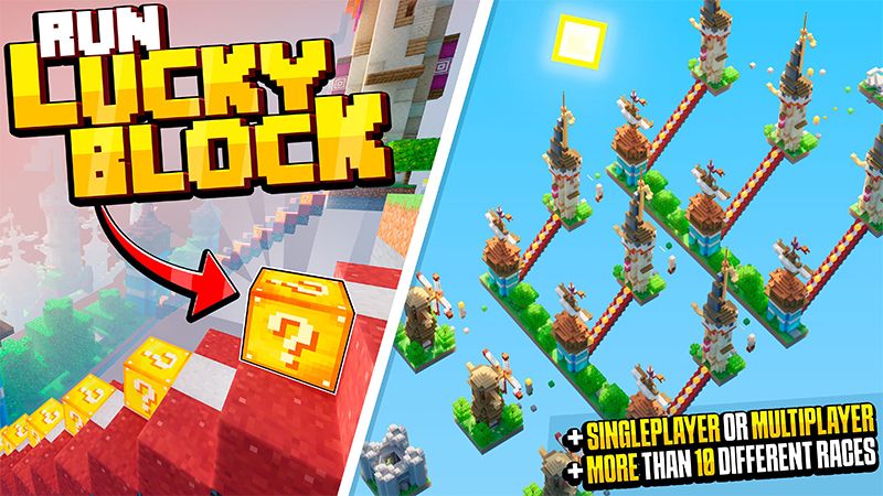 Run Lucky Block on the Minecraft Marketplace by Razzleberries