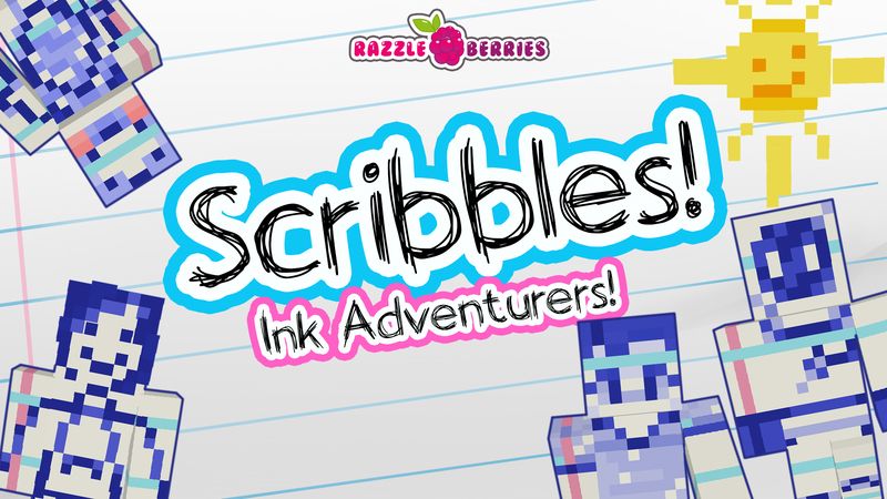 Scribbles: Ink Adventurers on the Minecraft Marketplace by Razzleberries