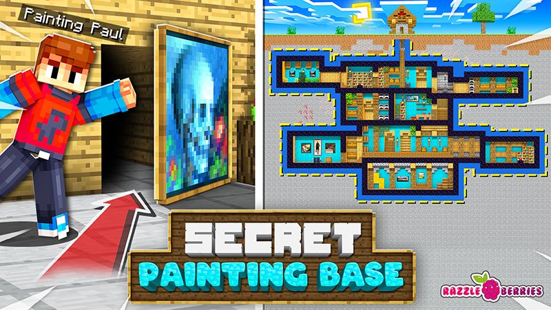 Secret Painting Base on the Minecraft Marketplace by Razzleberries