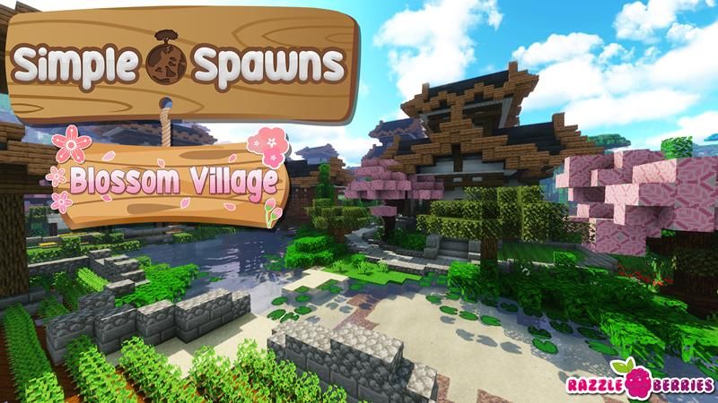 Simple Spawns: Blossom Village on the Minecraft Marketplace by Razzleberries