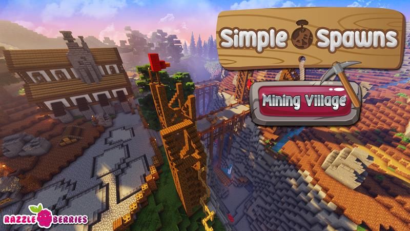 Simple Spawns Mining Village on the Minecraft Marketplace by Razzleberries