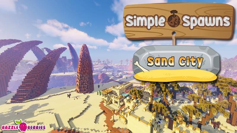 Simple Spawns: Sand City on the Minecraft Marketplace by Razzleberries