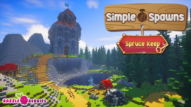 Simple Spawns: Spruce Keep on the Minecraft Marketplace by Razzleberries