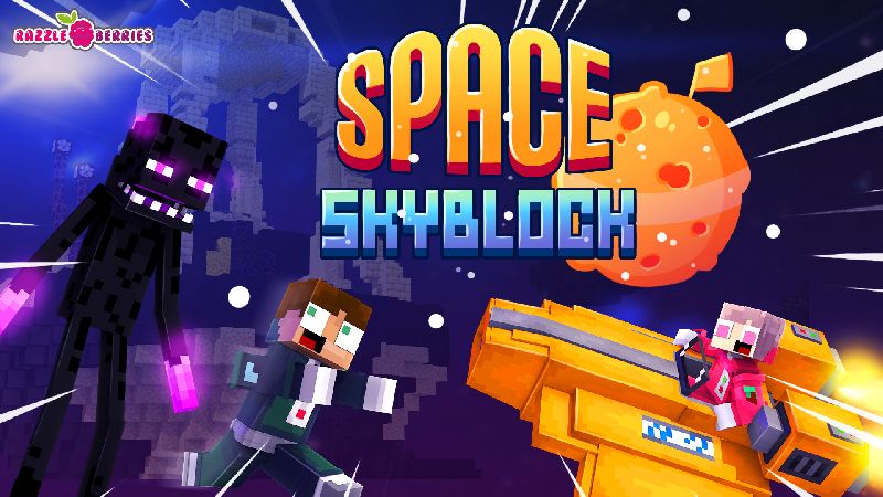 Space Skyblock on the Minecraft Marketplace by Razzleberries