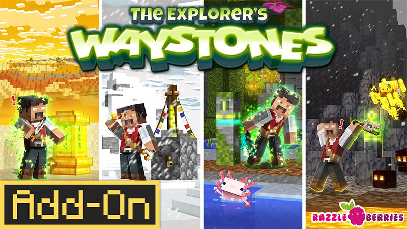 The Explorer's Waystones on the Minecraft Marketplace by Razzleberries