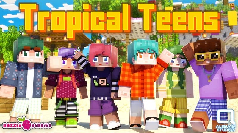 Tropical Teens on the Minecraft Marketplace by Razzleberries