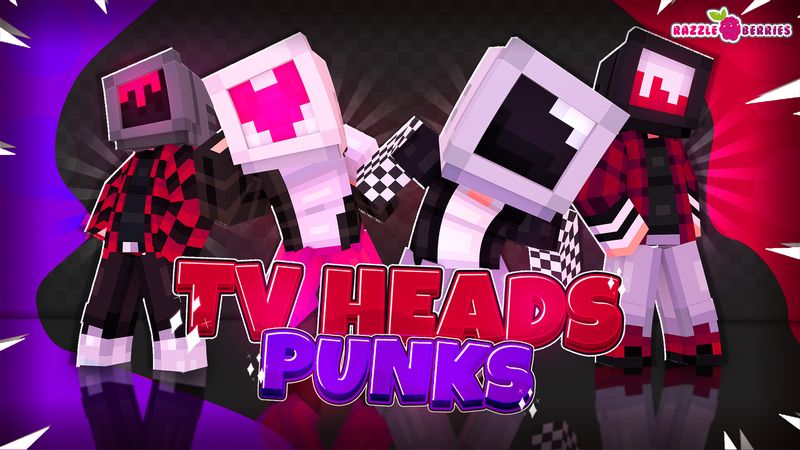 TV Heads: Punks on the Minecraft Marketplace by Razzleberries