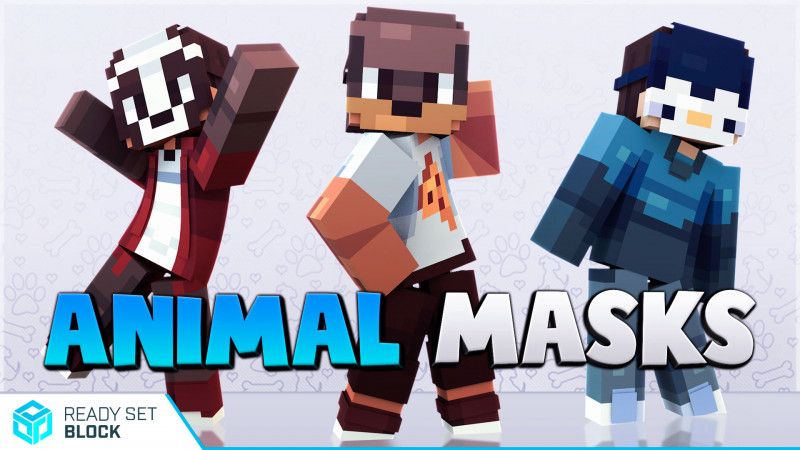 Animal Masks on the Minecraft Marketplace by Ready, Set, Block!