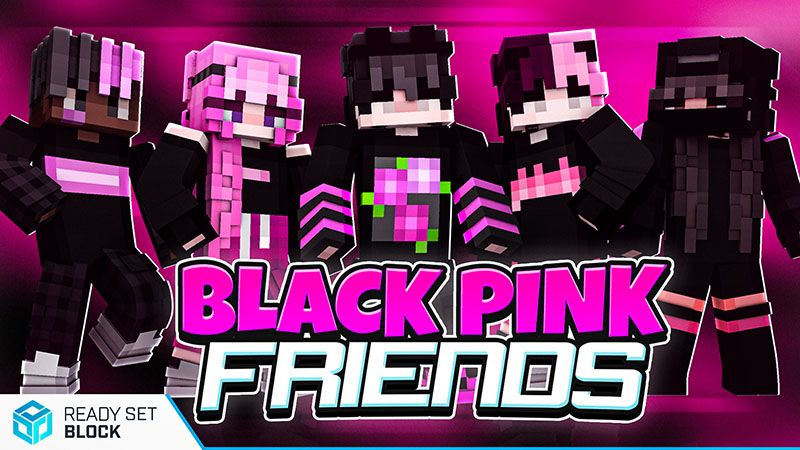 Black Pink Friends on the Minecraft Marketplace by Ready, Set, Block!