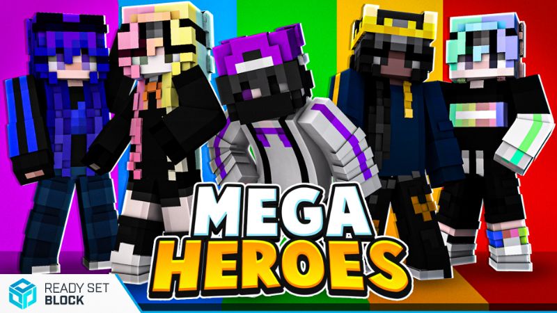 Mega Heroes on the Minecraft Marketplace by Ready, Set, Block!