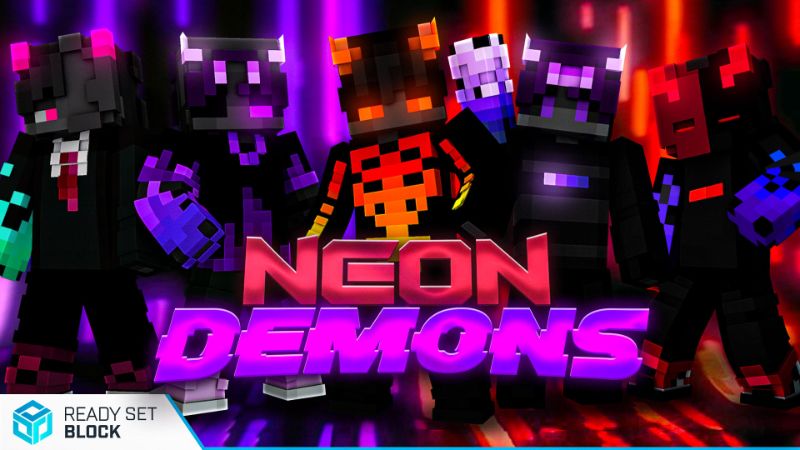 Neon Demons on the Minecraft Marketplace by Ready, Set, Block!