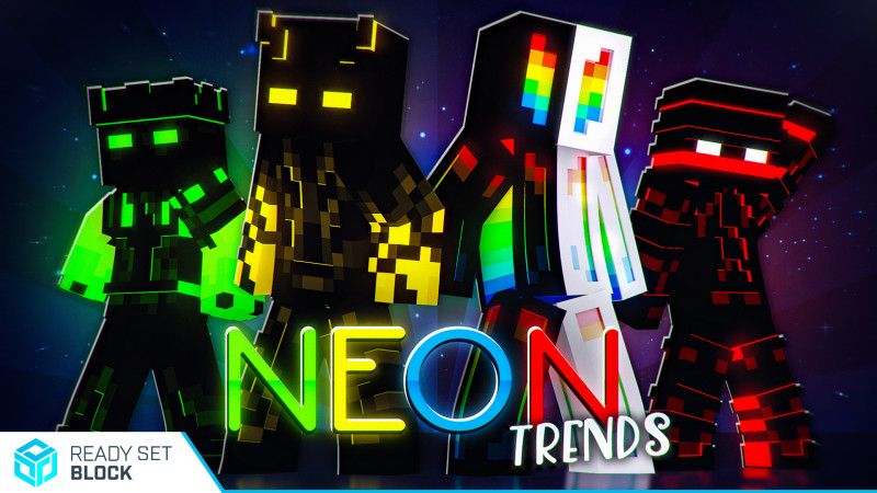 Neon Trends on the Minecraft Marketplace by Ready, Set, Block!