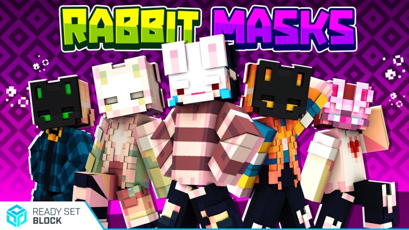 Rabbit Masks on the Minecraft Marketplace by Ready, Set, Block!