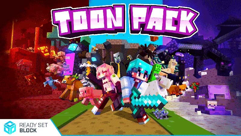 Toon Pack on the Minecraft Marketplace by Ready, Set, Block!