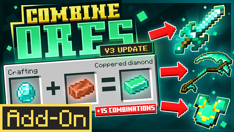 COMBINE ORES V3 Add-On on the Minecraft Marketplace by Red Eagle Studios