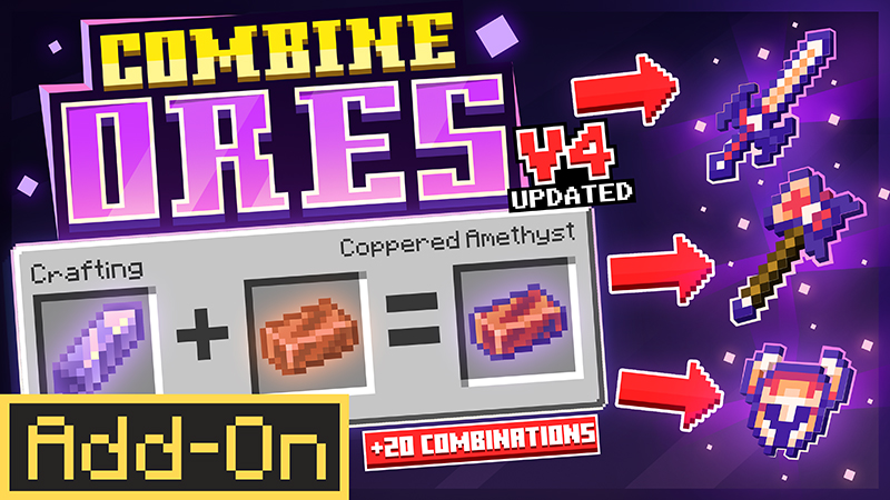 COMBINE ORES V4 Add-On on the Minecraft Marketplace by Red Eagle Studios