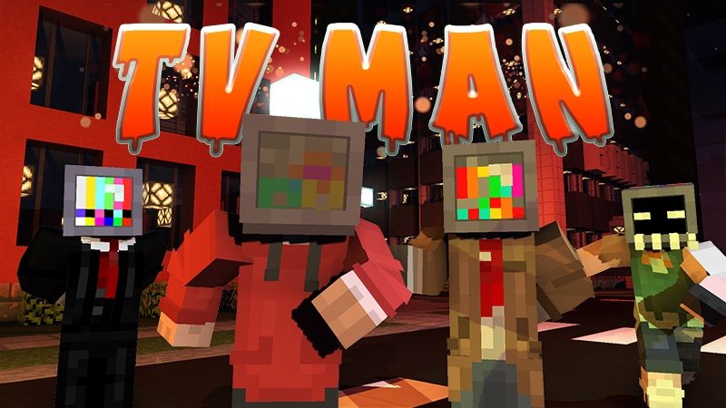 Creepy TV Man Heads on the Minecraft Marketplace by red-eagle-studios