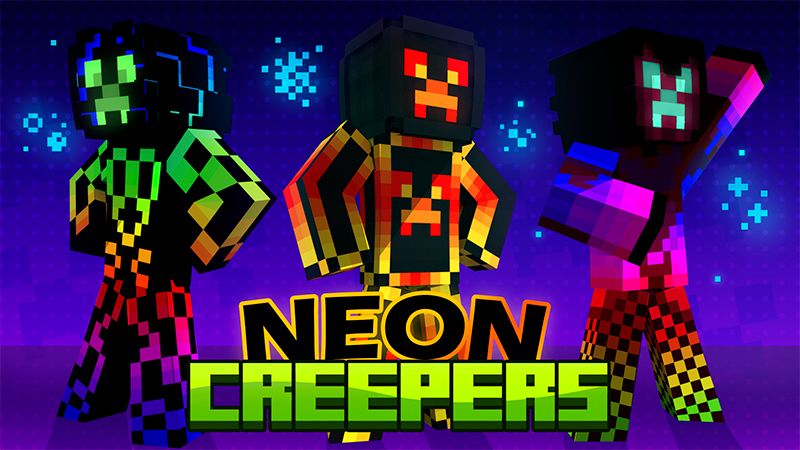 Neon Creepers by Red Eagle Studios (Minecraft Skin Pack) - Minecraft ...