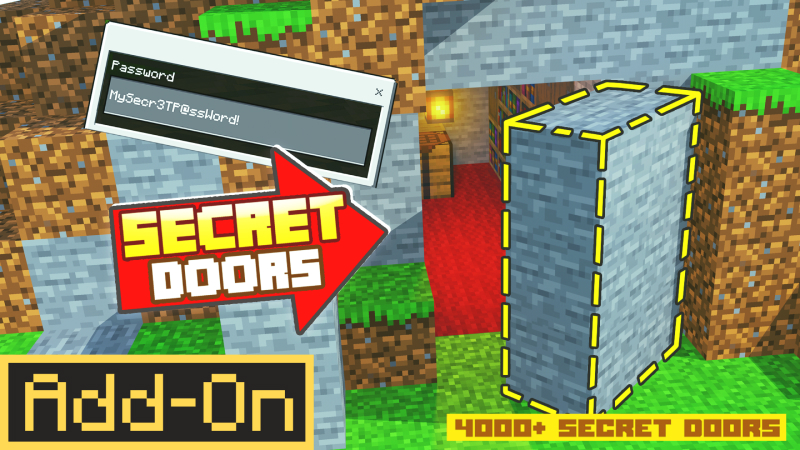 Secret Doors on the Minecraft Marketplace by Red Eagle Studios