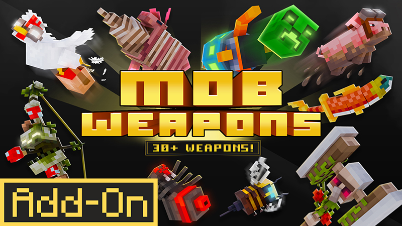 Mob Weapons on the Minecraft Marketplace by SandBlock Studios