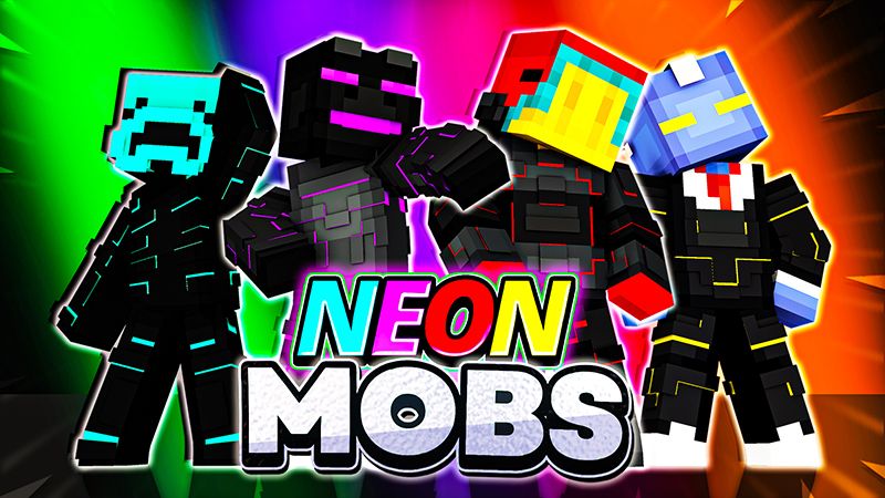 Neon Mobs on the Minecraft Marketplace by SandBlock Studios