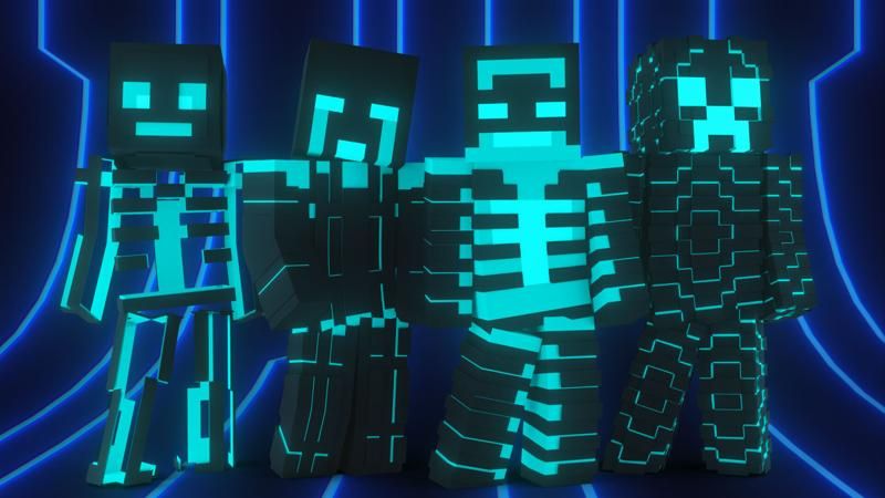 Cyber Glitch Mobs on the Minecraft Marketplace by Sapix