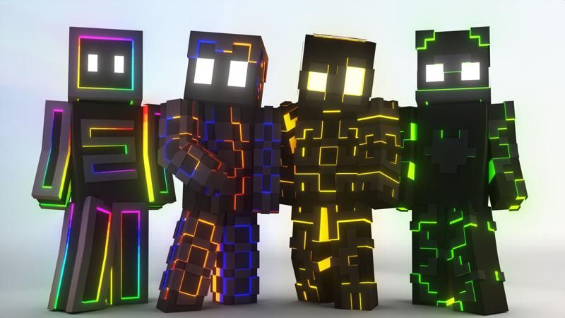 Glowing Gamers on the Minecraft Marketplace by Sapix