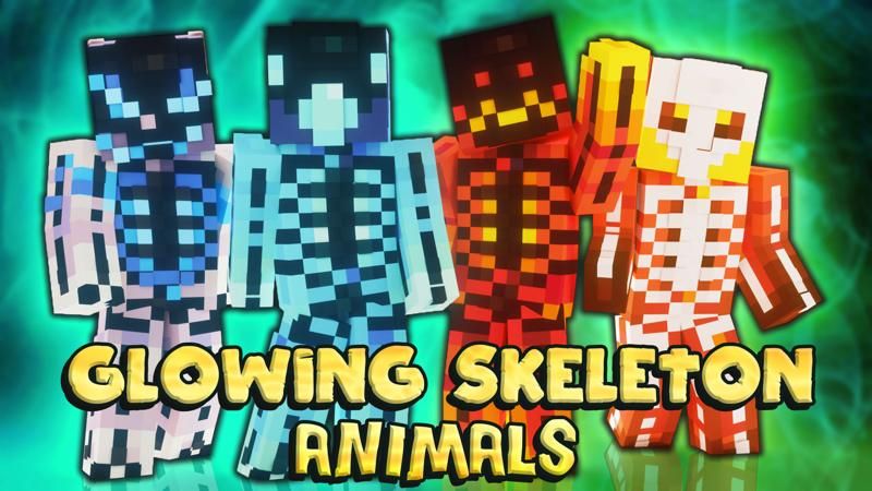 Glowing Skeleton Animals on the Minecraft Marketplace by Sapix