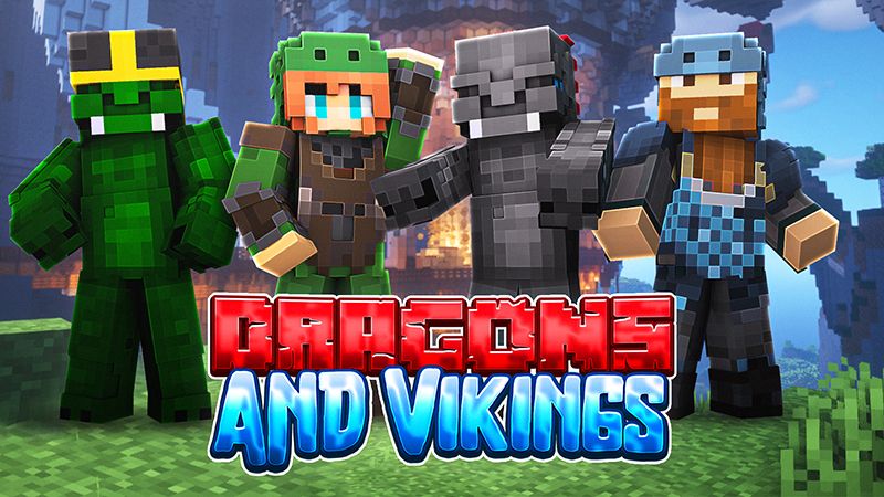 Dragons and Vikings on the Minecraft Marketplace by Sapphire Studios