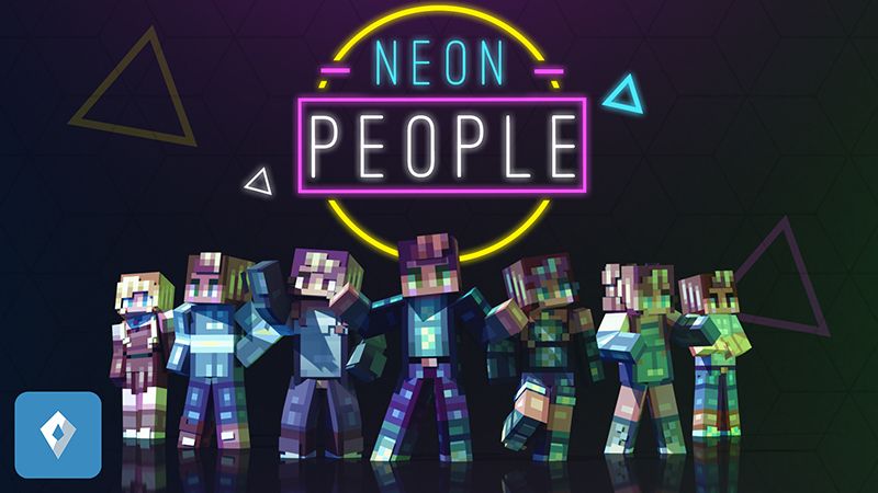 Neon People on the Minecraft Marketplace by Sapphire Studios