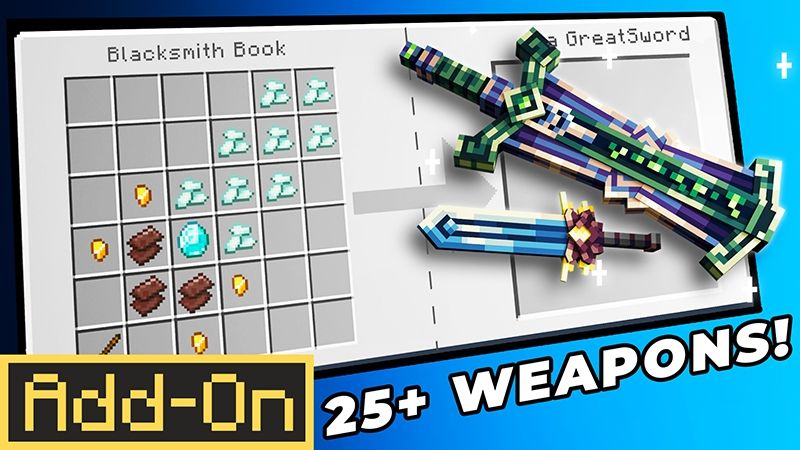 Weapons on the Minecraft Marketplace by Sapphire Studios