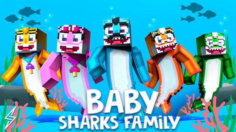 Baby Sharks Family on the Minecraft Marketplace by Senior Studios