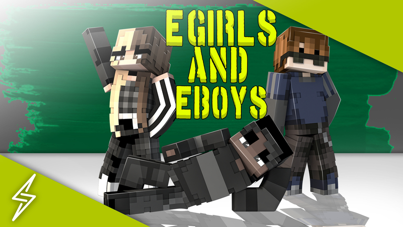 Egirls and Eboys on the Minecraft Marketplace by Senior Studios