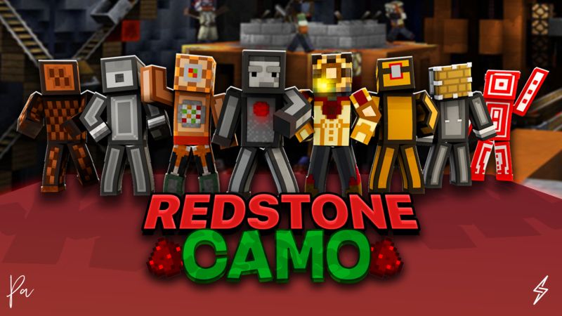 Redstone Camo on the Minecraft Marketplace by Senior Studios