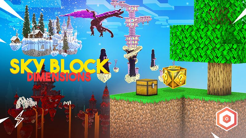 SkyBlock Dimensions on the Minecraft Marketplace by Senior Studios