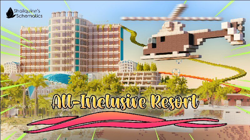 All-Inclusive Resort on the Minecraft Marketplace by Shaliquinn's Schematics