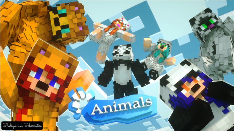 Animals Skin Pack on the Minecraft Marketplace by Shaliquinn's Schematics