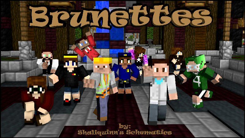 Brunettes Skin Pack on the Minecraft Marketplace by Shaliquinn's Schematics