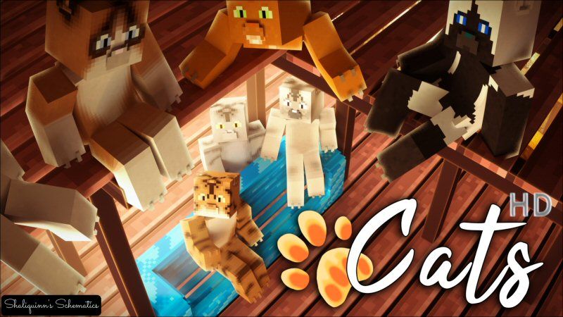 Cats HD Skin Pack on the Minecraft Marketplace by Shaliquinn's Schematics