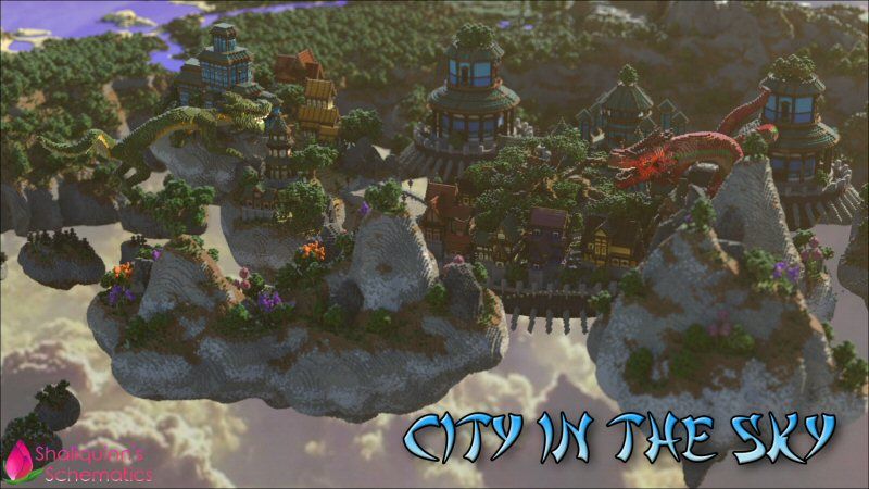 City in the Sky on the Minecraft Marketplace by Shaliquinn's Schematics