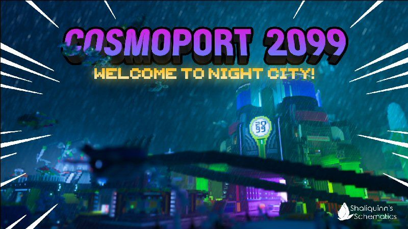 Cosmoport 2099 on the Minecraft Marketplace by Shaliquinn's Schematics