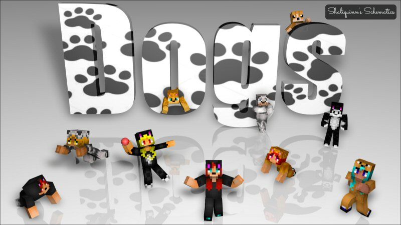 Dogs Skin Pack on the Minecraft Marketplace by Shaliquinn's Schematics