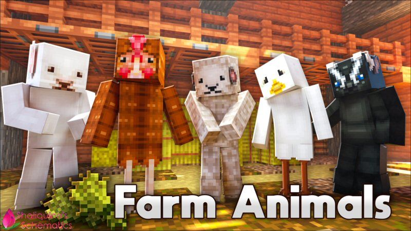 Farm Animals on the Minecraft Marketplace by Shaliquinn's Schematics