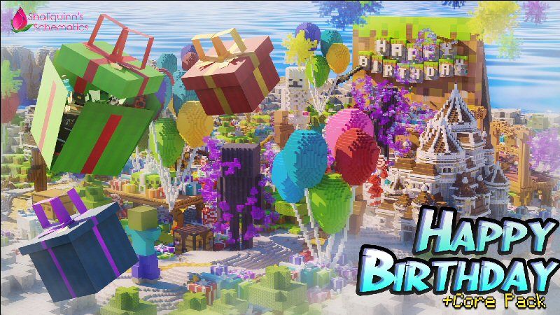 Happy Birthday on the Minecraft Marketplace by Shaliquinn's Schematics