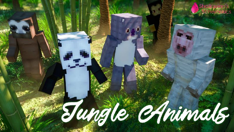 Jungle Animals on the Minecraft Marketplace by Shaliquinn's Schematics