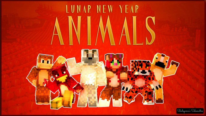 Lunar New Year Animals on the Minecraft Marketplace by Shaliquinn's Schematics