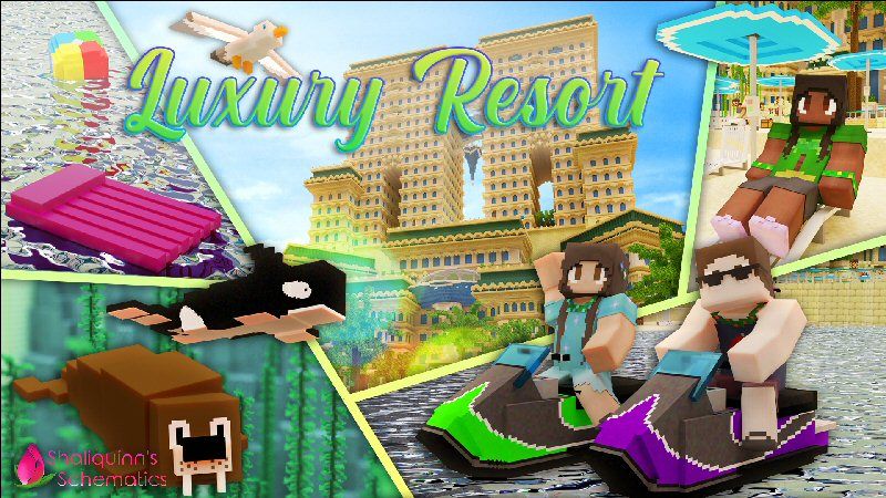 Luxury Resort on the Minecraft Marketplace by Shaliquinn's Schematics